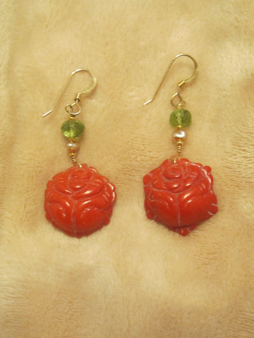 Carved Coral Roses